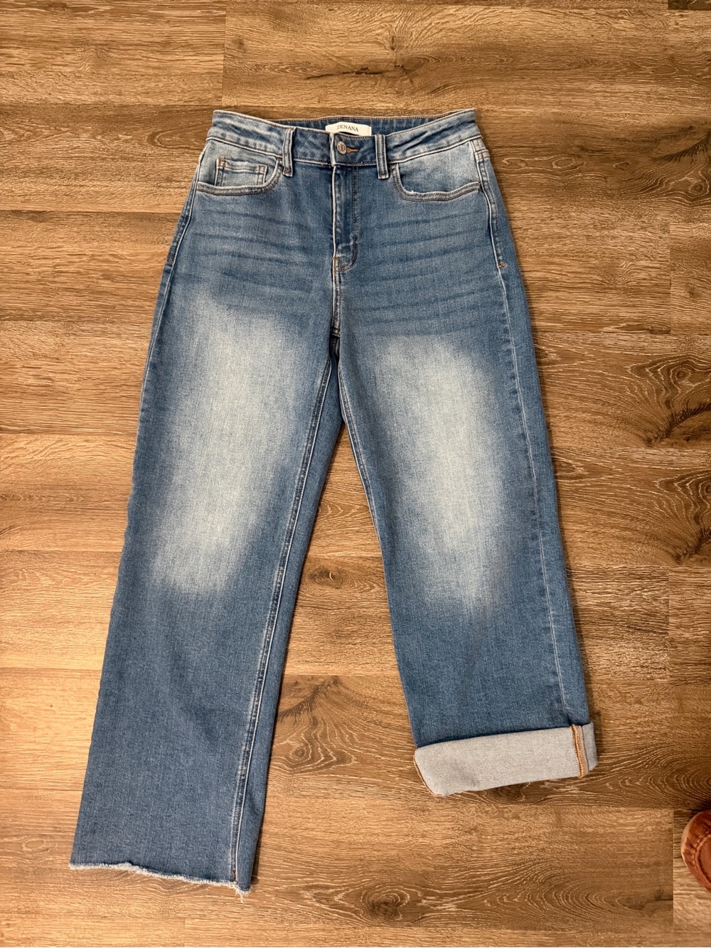 Zenana Outfitters Light Blue Boyfriend Jeans - Relaxed Fit